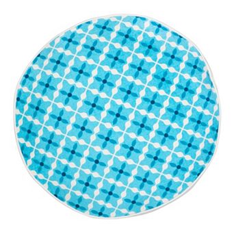 Greendale Home Fashions Quatrefoil Round Throw Pillow