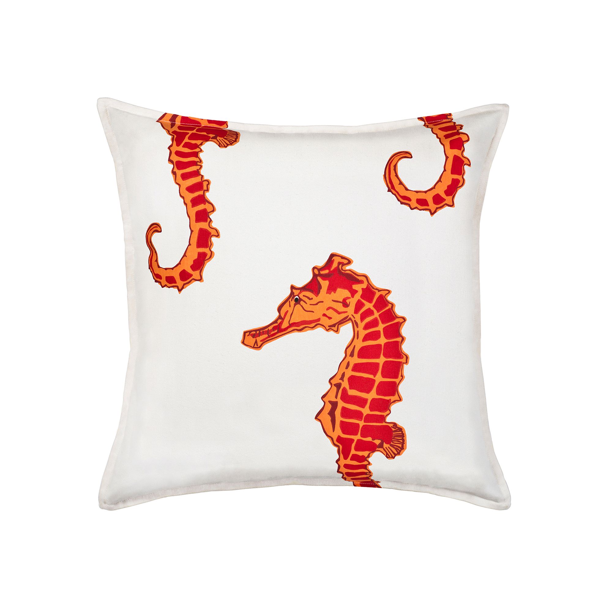 Greendale Home Fashions Seahorse Throw Pillow, Orange