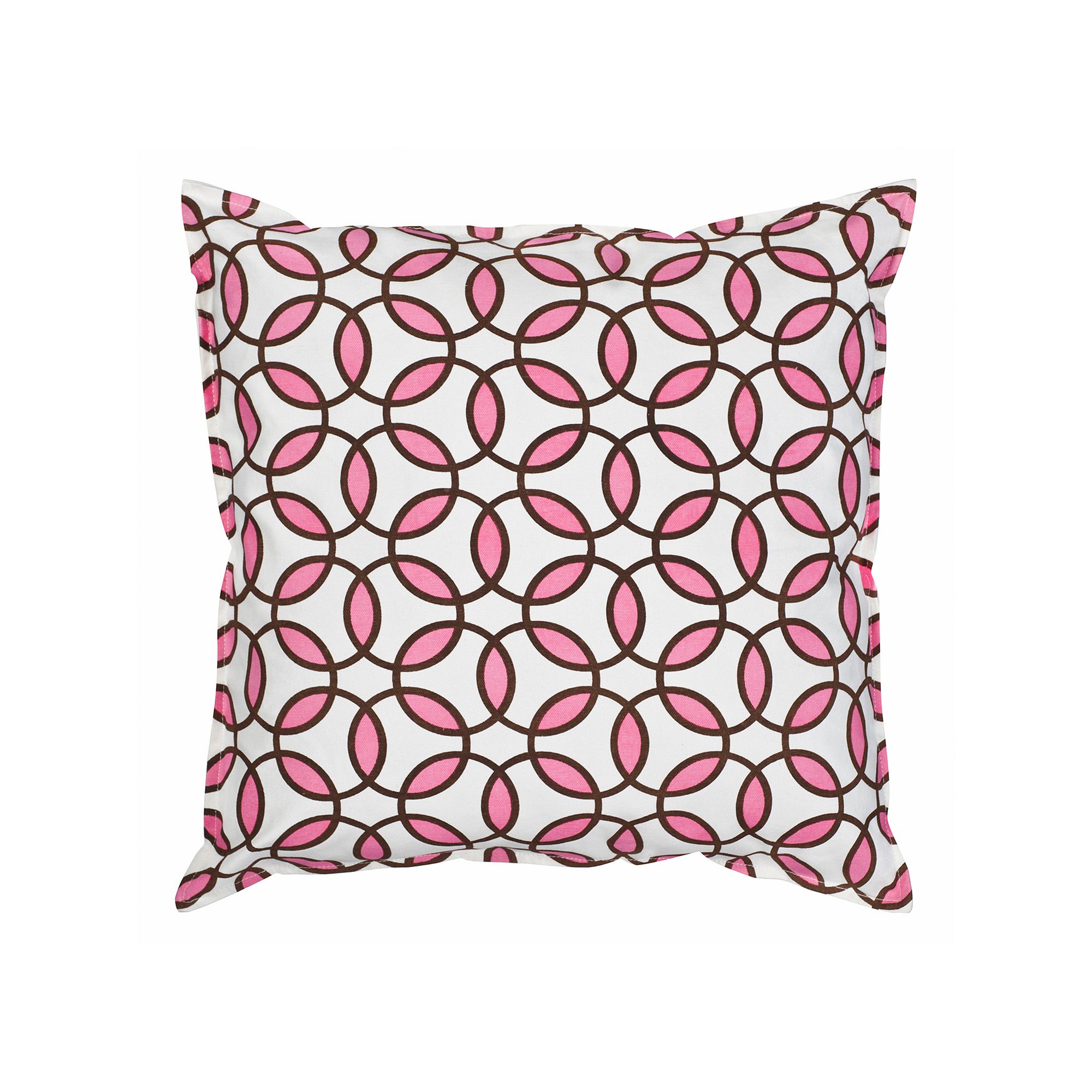 Greendale Home Fashions Rings Throw Pillow, Blush