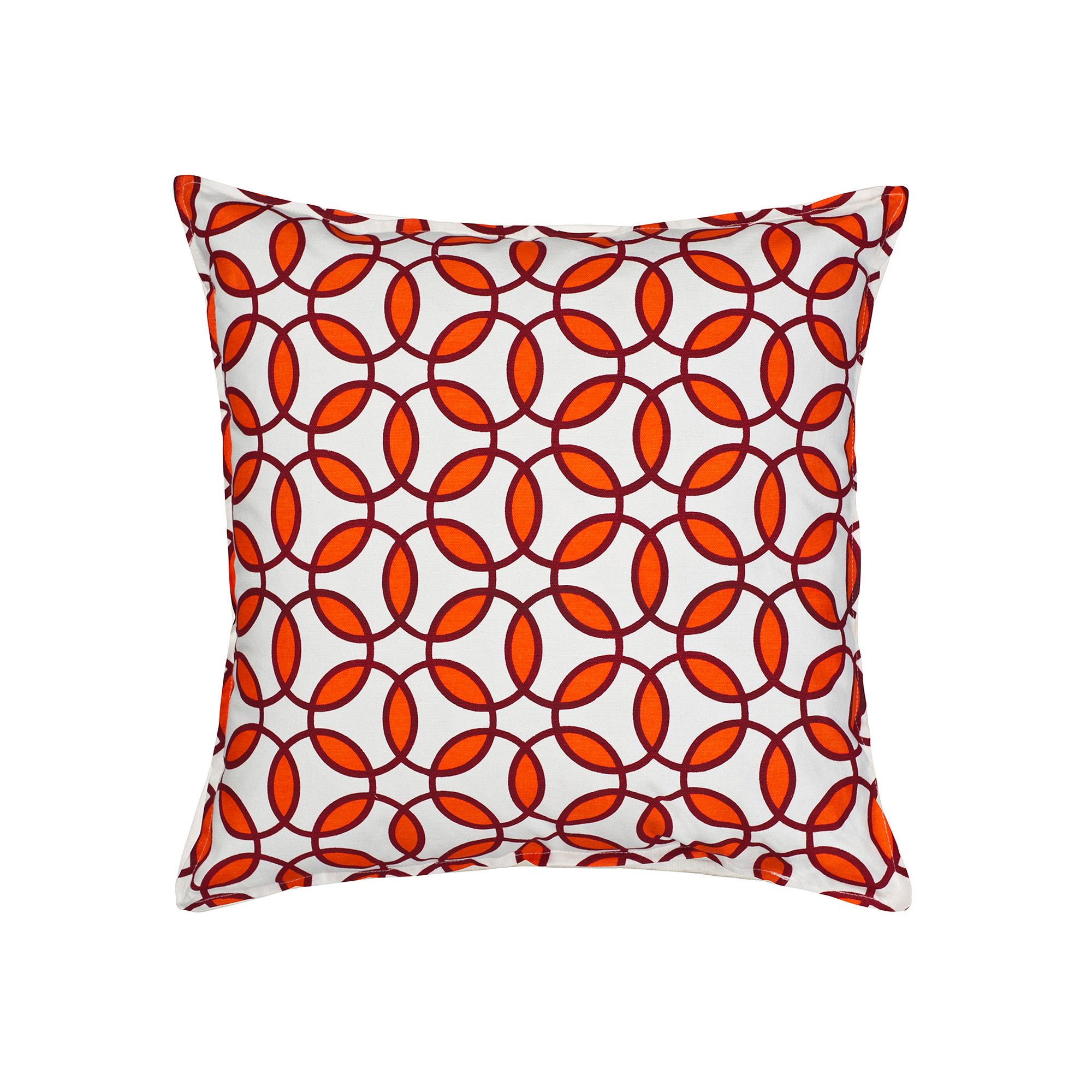 Greendale Home Fashions Rings Throw Pillow, Orange