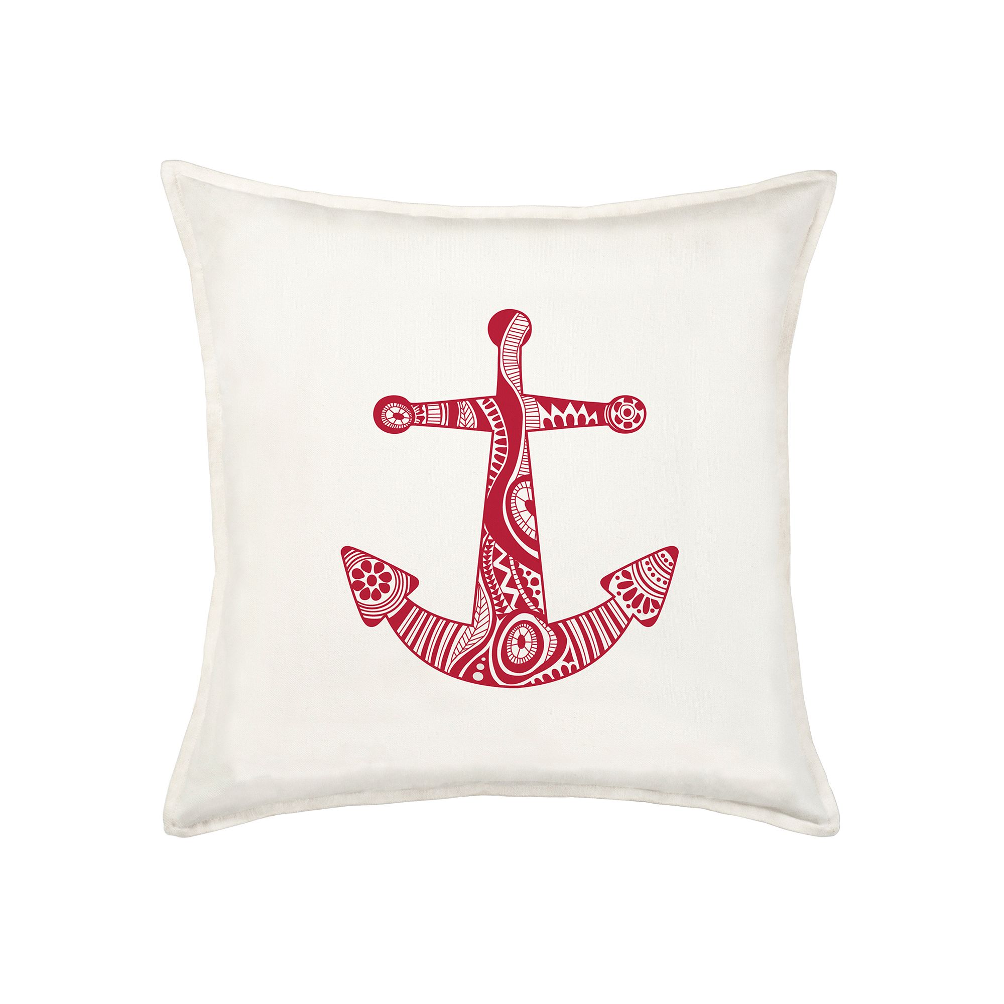 Greendale Home Fashions Anchor Throw Pillow, Red