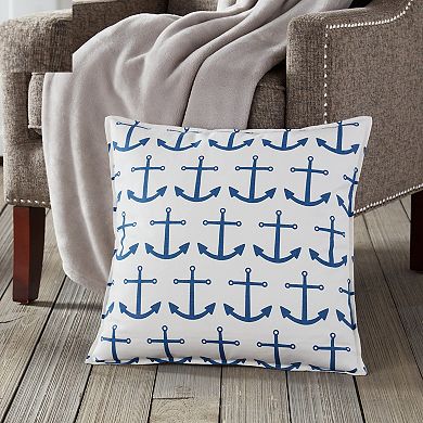 Greendale Home Fashions Anchor Repeat Throw Pillow