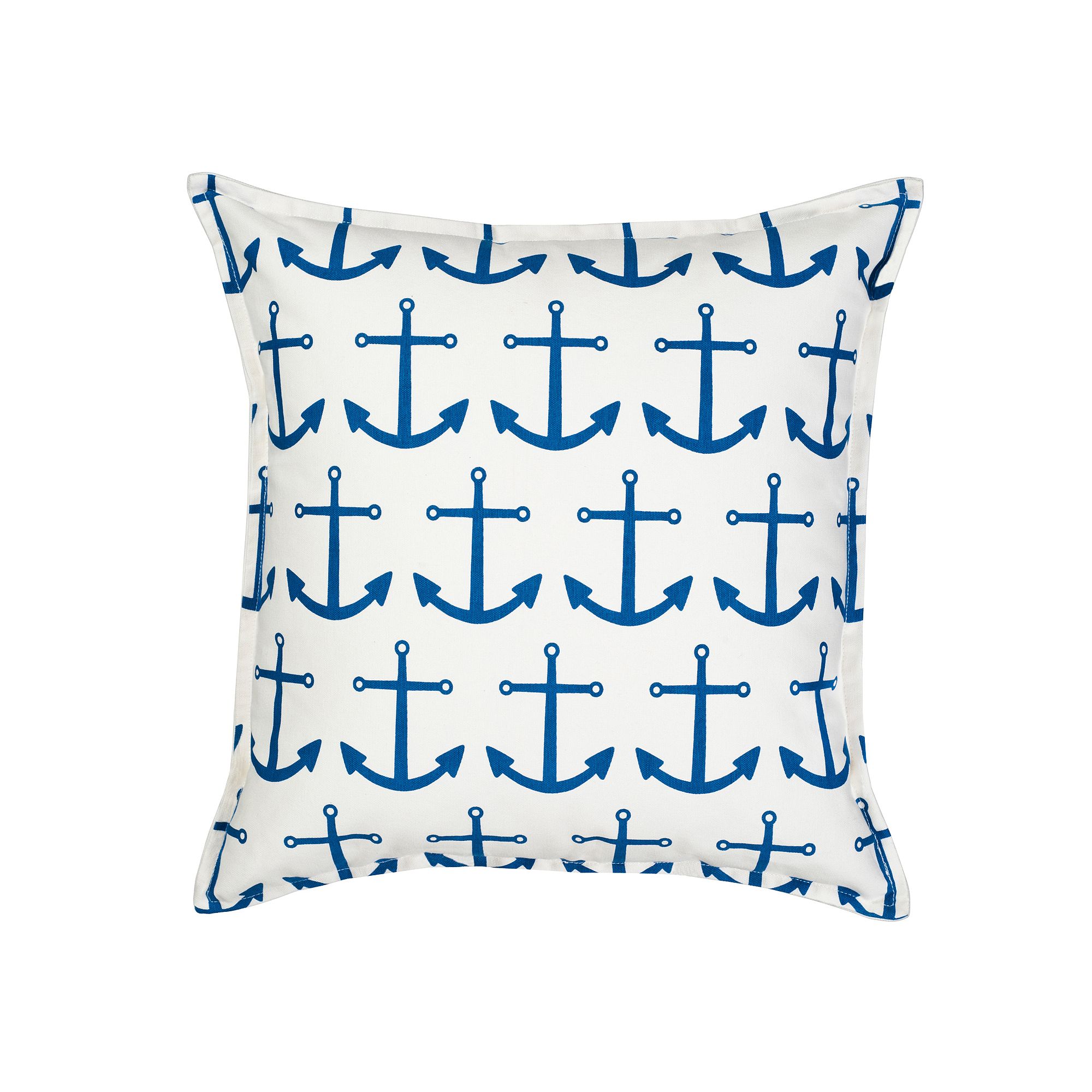 Greendale Home Fashions Anchor Repeat Throw Pillow, Blue