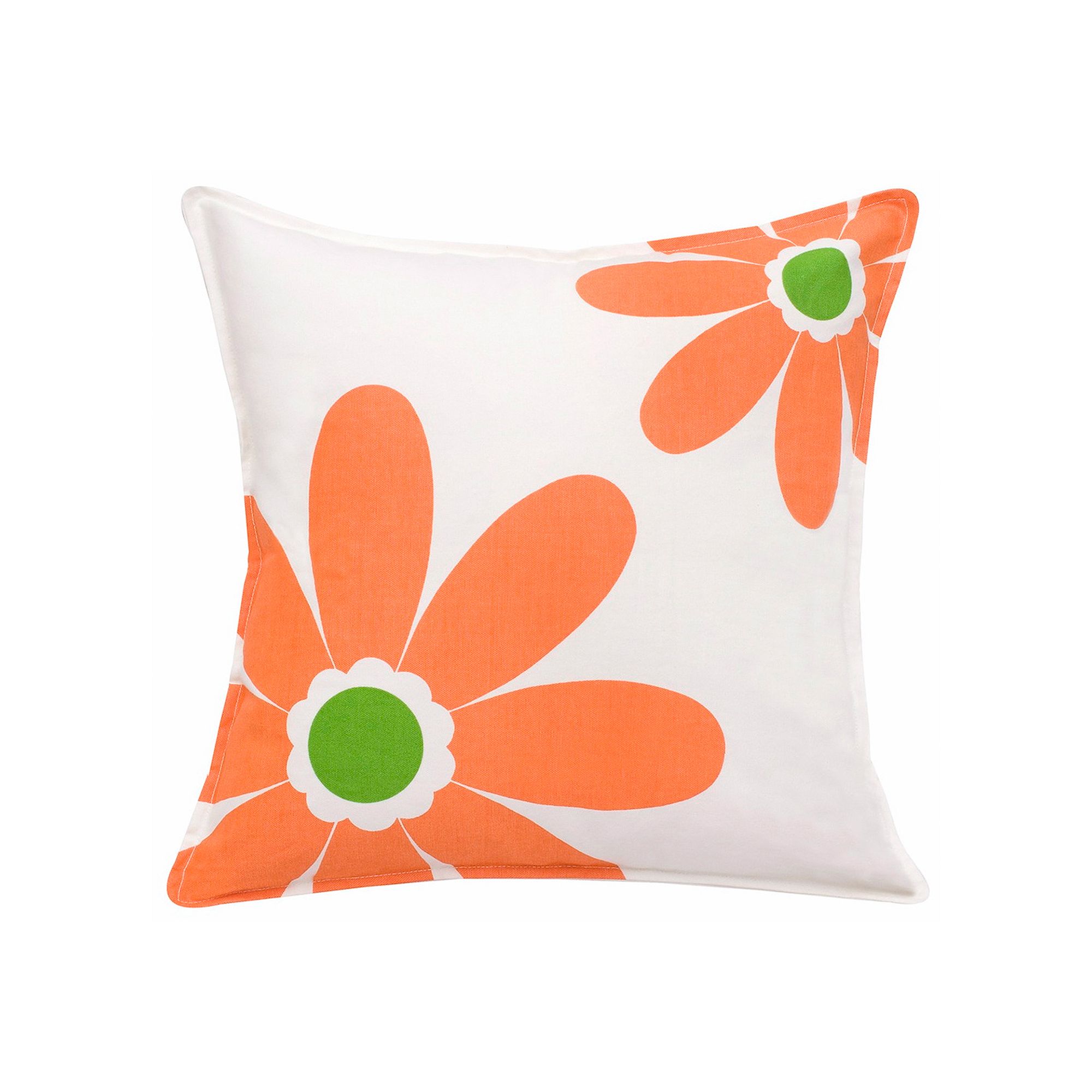 Greendale Home Fashions Daisy Throw Pillow, Orange
