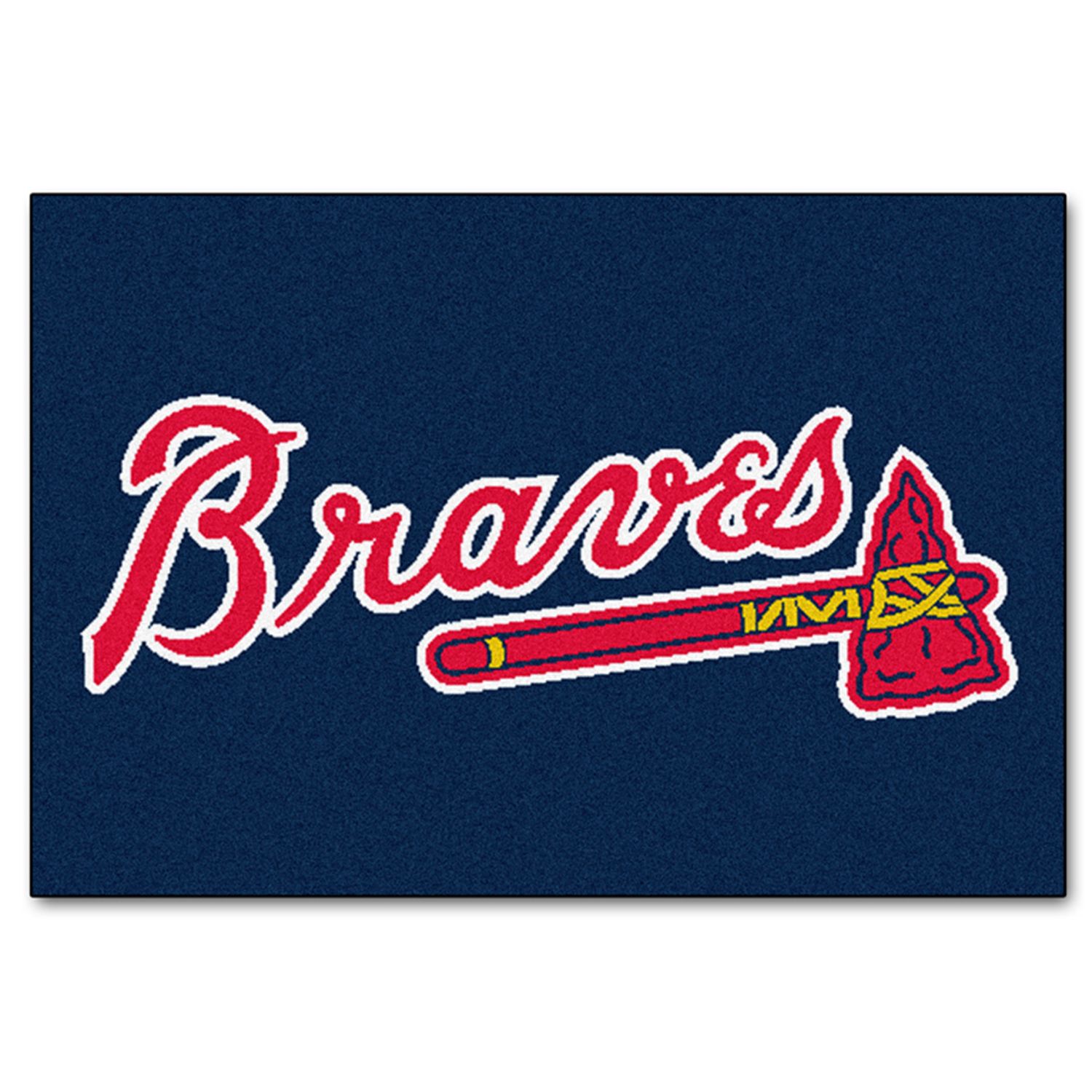 Men's Mitchell & Ness Royal Atlanta Braves Historic Logo Jumbotron