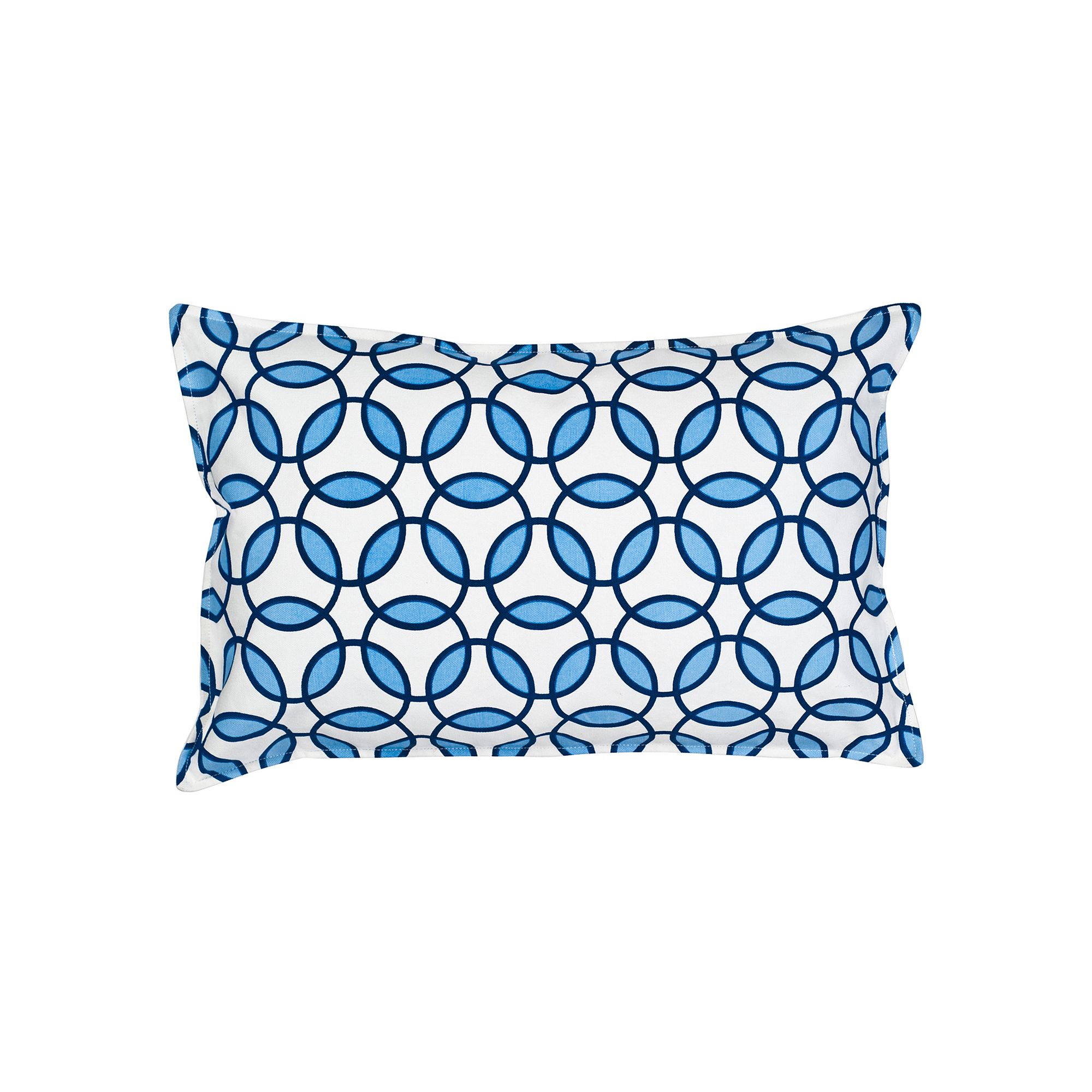 Greendale Home Fashions Rings Oblong Throw Pillow, Blue