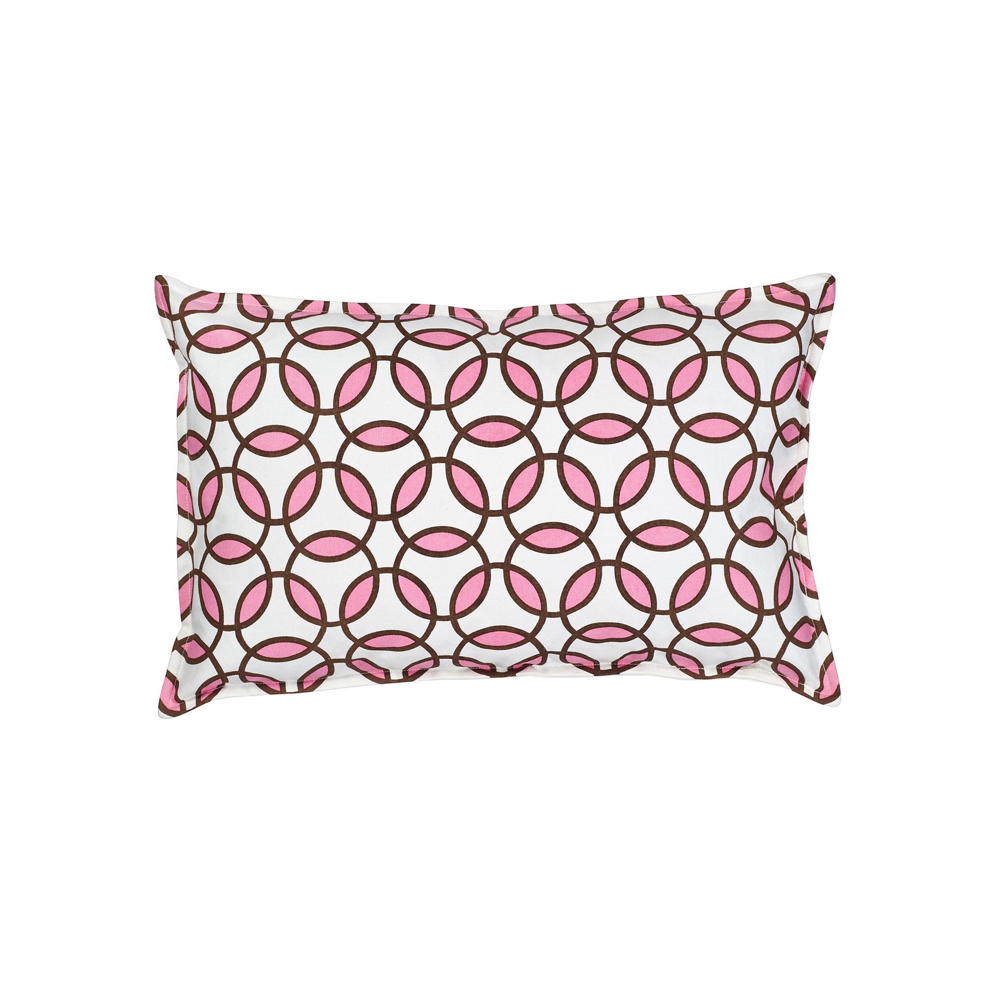 Greendale Home Fashions Rings Oblong Throw Pillow, Blush Brown