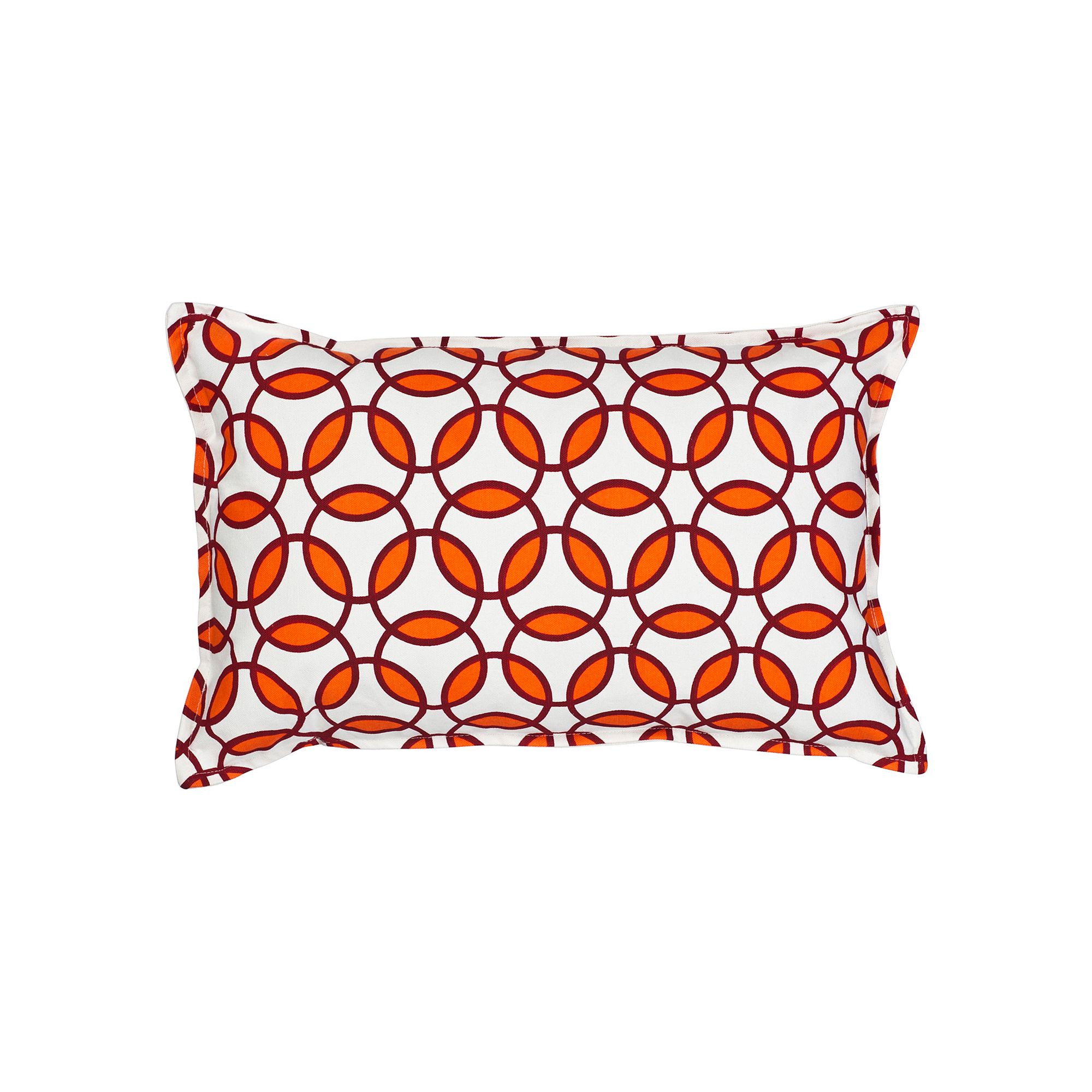 Greendale Home Fashions Rings Oblong Throw Pillow, Orange