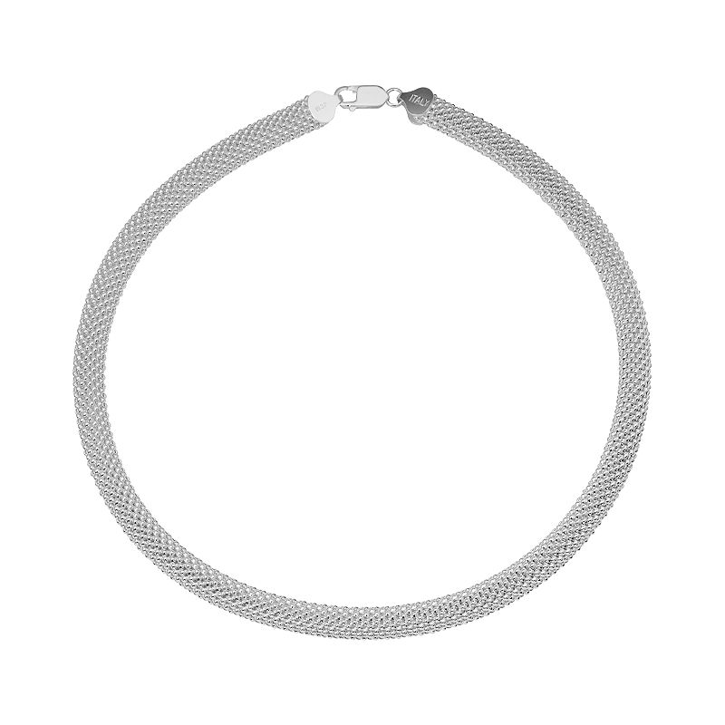 30815276 Sterling Silver Mesh Collar Necklace, Womens, Size sku 30815276