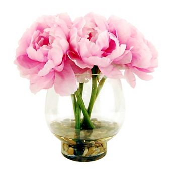 Designs by Lauren Artificial Pink Peonies Arrangement