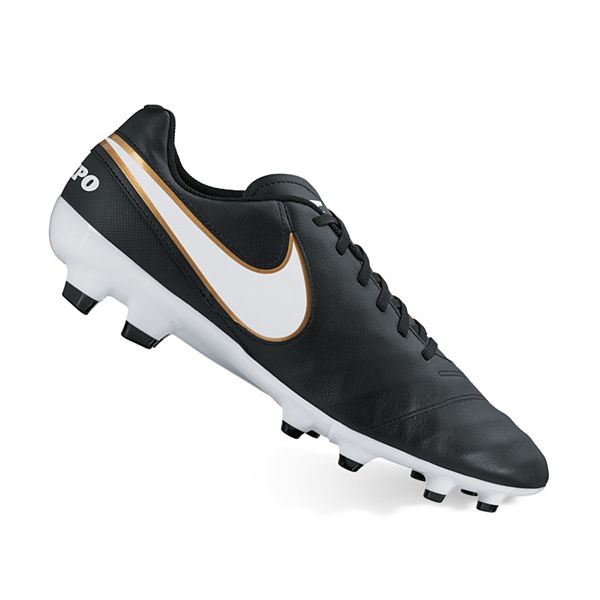 NIKE TIEMPO GENIO LEATHER FG Platinum/black