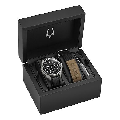 Bulova Men's Special Edition Lunar Pilot Chronograph Watch & Interchangeable Band Set - 96B251