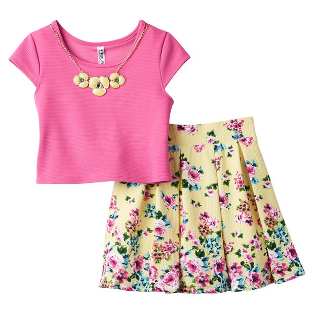 Baby Girl Printed Skirt Top