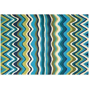 Couristan Beachfront Cannon Beach Wave Indoor Outdoor Rug