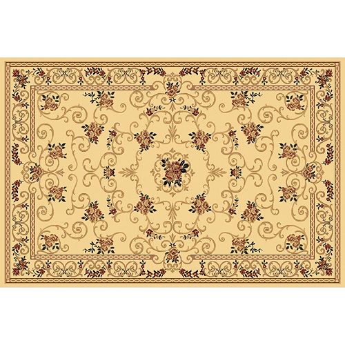 Rugs America New Vision Souvanerie Framed Floral Rug