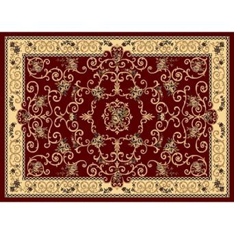 Rugs America New Vision Souvanerie Framed Floral Rug