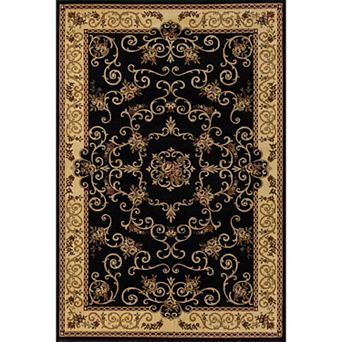 Rugs America New Vision Souvanerie Framed Floral Rug