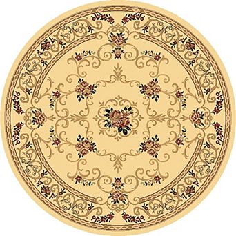 Rugs America New Vision Souvanerie Framed Floral Rug