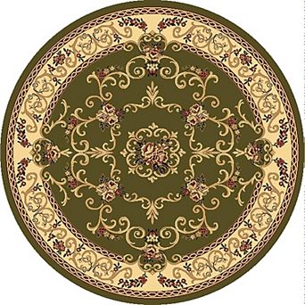 Rugs America New Vision Souvanerie Framed Floral Rug