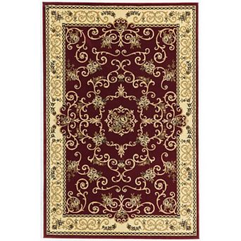 Rugs America New Vision Souvanerie Framed Floral Rug