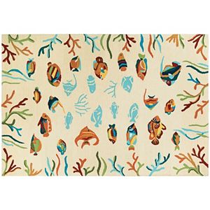 Couristan Beachfront Ocean Floor Indoor Outdoor Rug