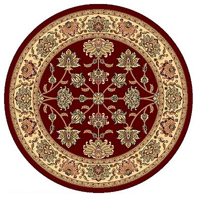 Rugs America New Vision Kashan Framed Floral Rug