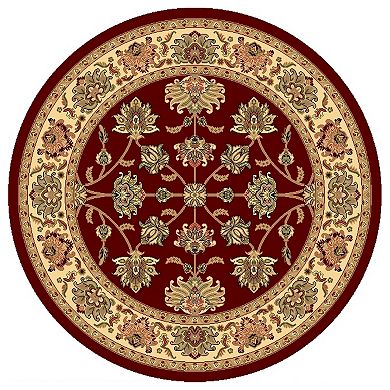 Rugs America New Vision Kashan Framed Floral Rug