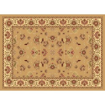 Rugs America New Vision Kashan Framed Floral Rug