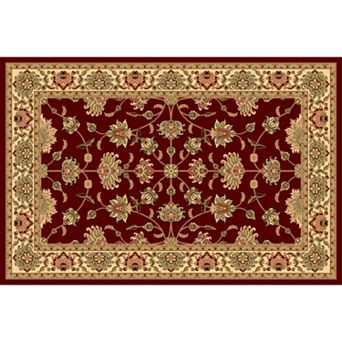 Rugs America New Vision Kashan Framed Floral Rug