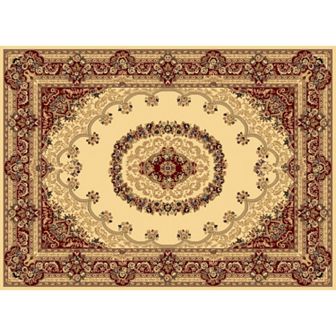 Rugs America Kerman Framed Floral Rug