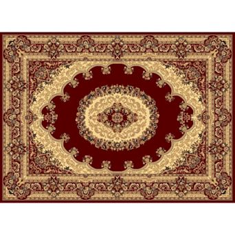 Rugs America Kerman Framed Floral Rug