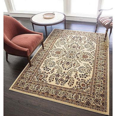 Rugs America New Vision Lilihan Framed Floral Rug