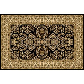 Rugs America New Vision Lilihan Framed Floral Rug
