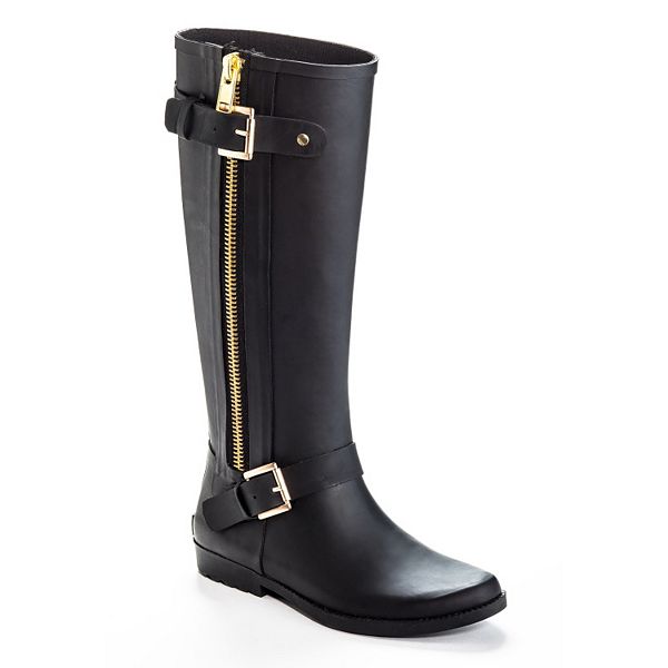 Henry Ferrera Bond Women's Water-Resistant Zipper Rain Boots