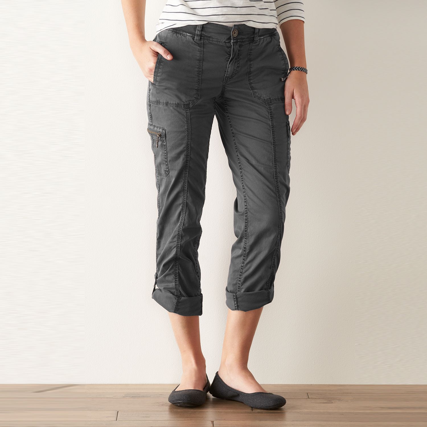 kohls womens cargo pants