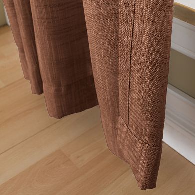 Corona 1-Panel Window Curtain Charlet Ocean Rod Pocket Window Curtain