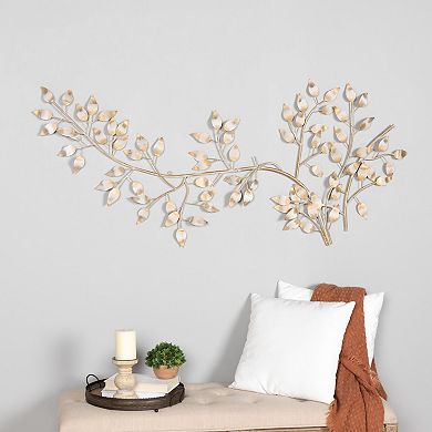 Stratton Home Decor Flowing Leaves Metal Wall Decor