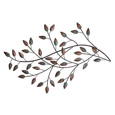 Stratton Home Decor Blowing Leaves Metal Wall Decor