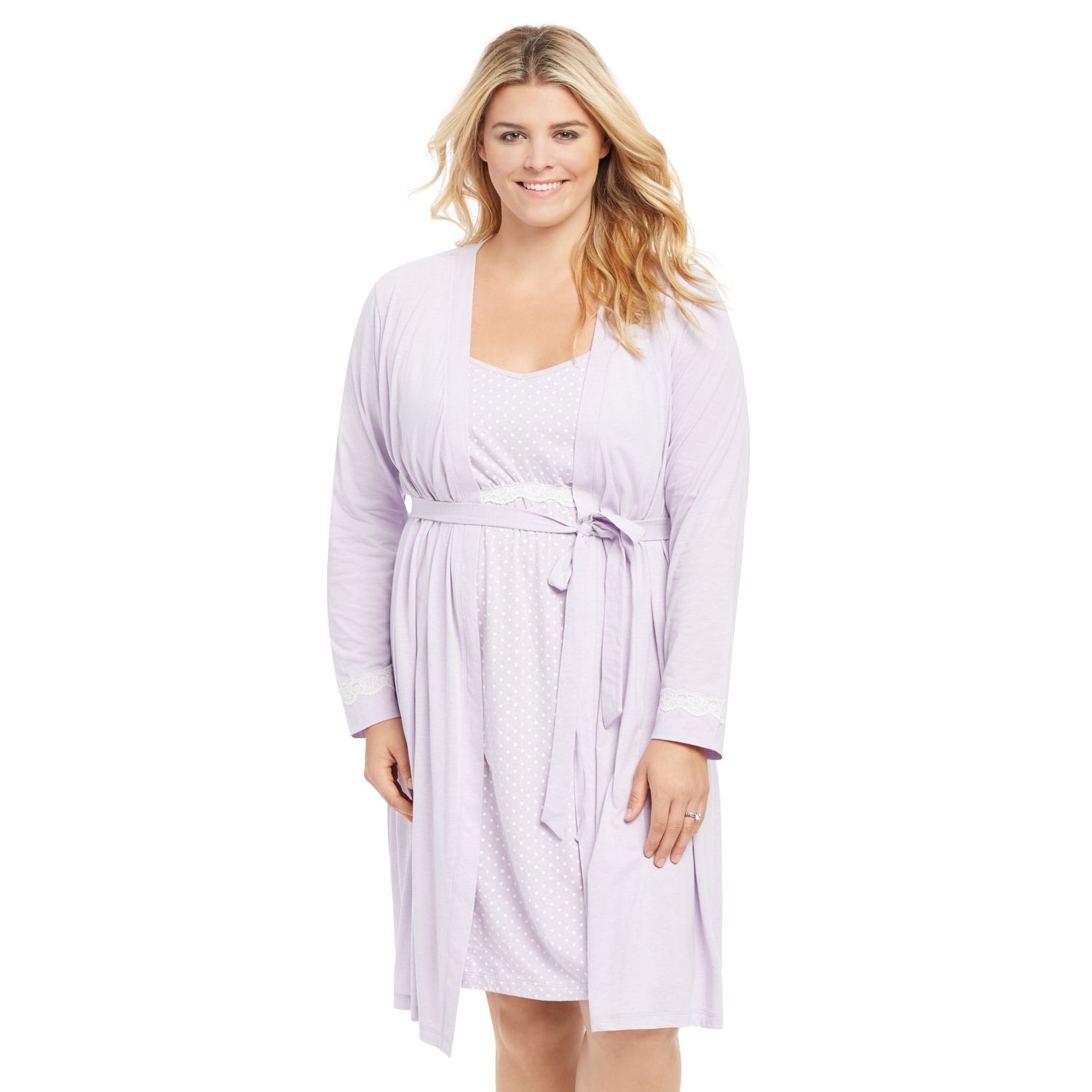 plus size maternity gown and robe