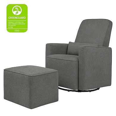 DaVinci Olive Glider Chair & Ottoman Set