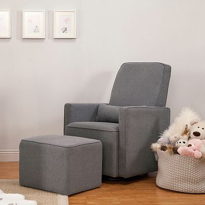 DaVinci Olive Glider Chair Ottoman Set