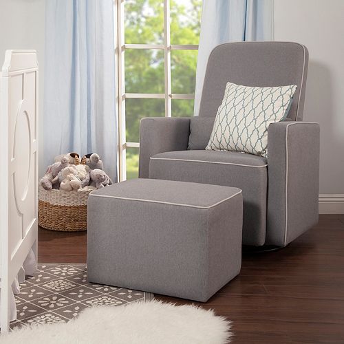 DaVinci Olive Glider Chair & Ottoman Set