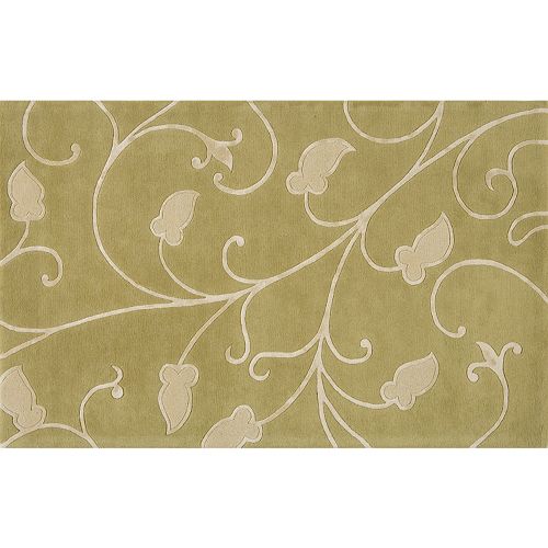 Rugs America Millenium Floral Scroll Wool Rug