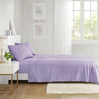 Intelligent Design Kids Polka Dot Cotton Sheet Set