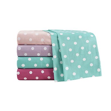 Intelligent Design Kids Polka Dot Cotton Sheet Set