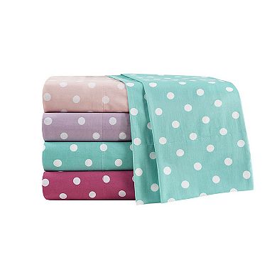 Intelligent Design Kids Polka Dot Cotton Sheet Set