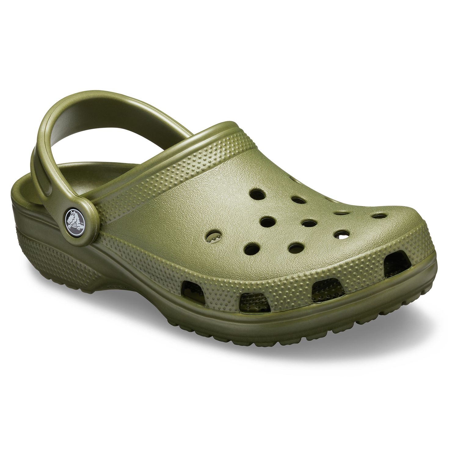 navy green crocs