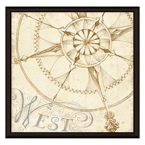 Compass West Framed Canvas Wall Art