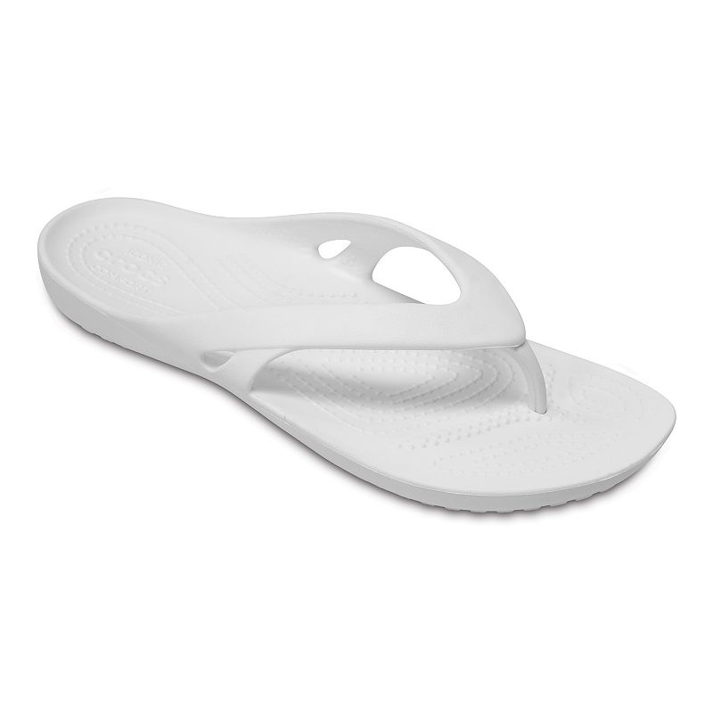 34027385 Crocs Kadee II Womens Flip-Flops, Size: 8, White sku 34027385