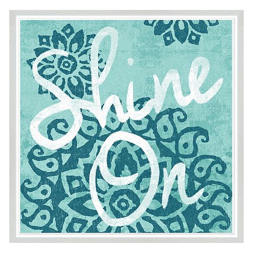 “Shine On” Framed Canvas Wall Art